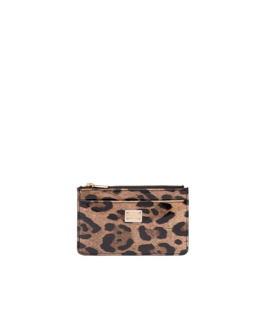 Wallets & Cardholders di Dolce & Gabbana in Brown