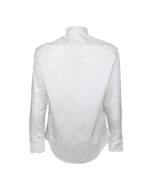 Emporio Armani White Formal Shirts for men