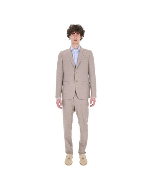 Zegna Gray Single Breasted Suits for men