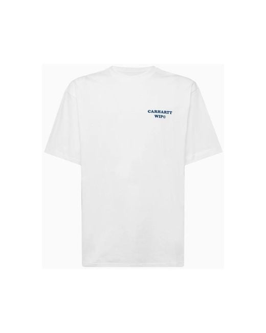 Carhartt Hochwertiges baumwoll-crew-neck-t-shirt in White für Herren