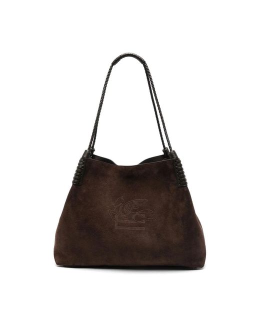 Etro Brown Shopping Bags