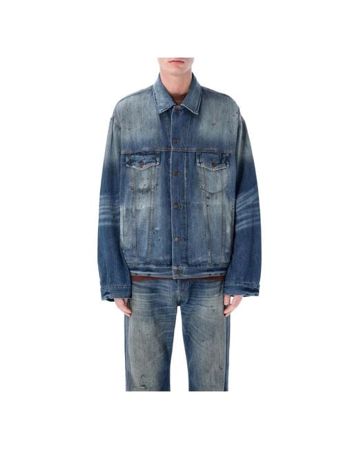 Acne Blue Denim Jackets for men