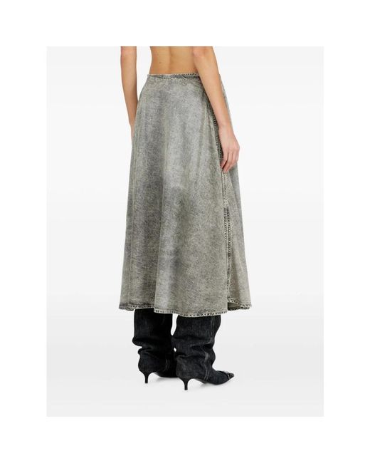 DIESEL Gray Denim Skirts