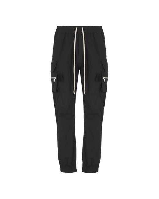 Rick Owens Black Slim-Fit Trousers for men