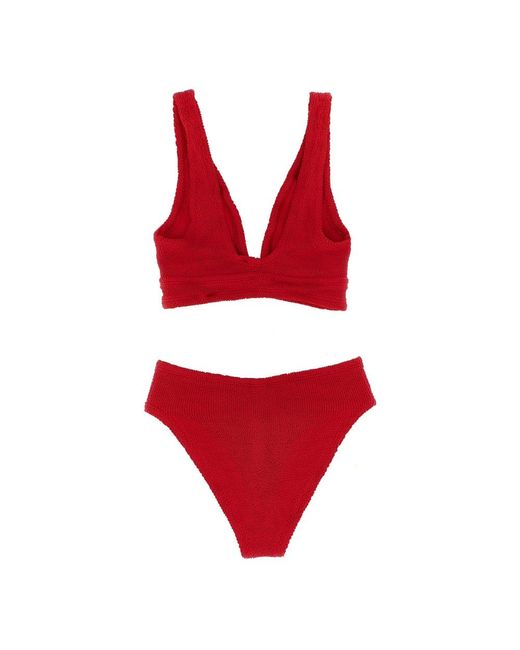 Hunza G Red Bikinis