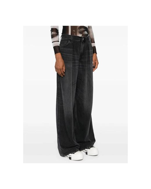 Haikure Black Wide Jeans