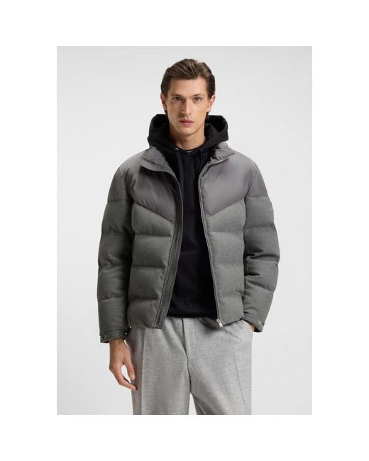 Boss Gray Winter Jackets for men