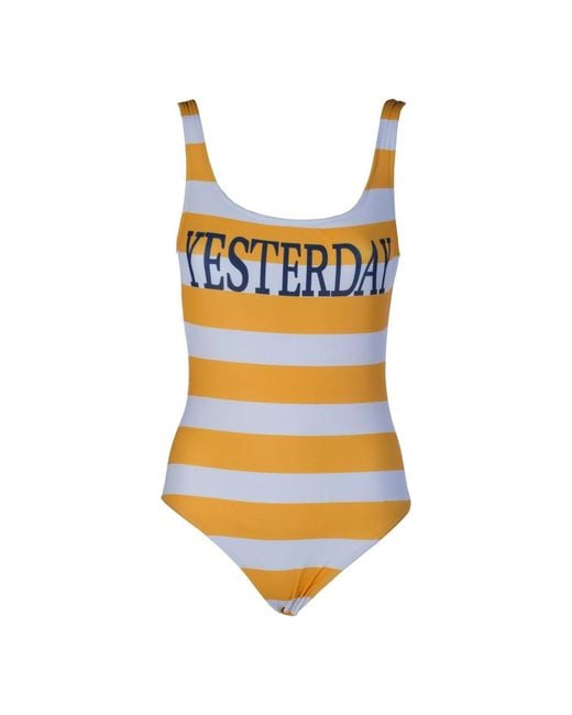 Alberta Ferretti Orange Swimsuits