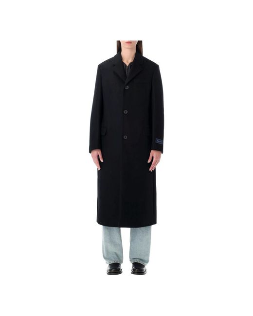 Sporty & Rich Black Single-Breasted Coats