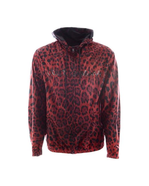 Dolce & Gabbana Red Light Jackets for men