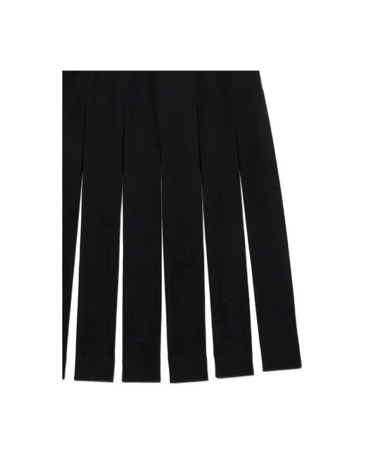 Simone Rocha Stijlvolle Multi Split Rok in het Black