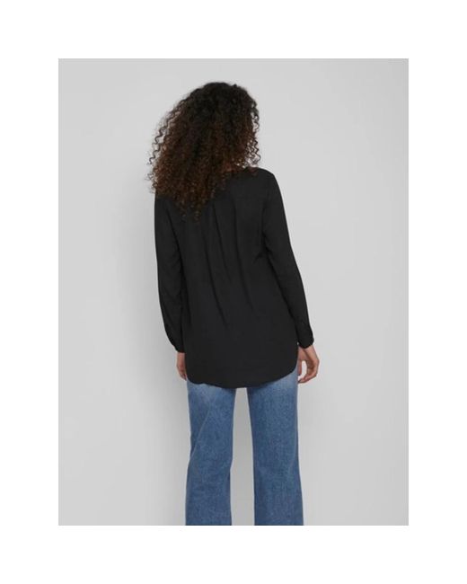 Vila Lucy L/Shirt in het Black