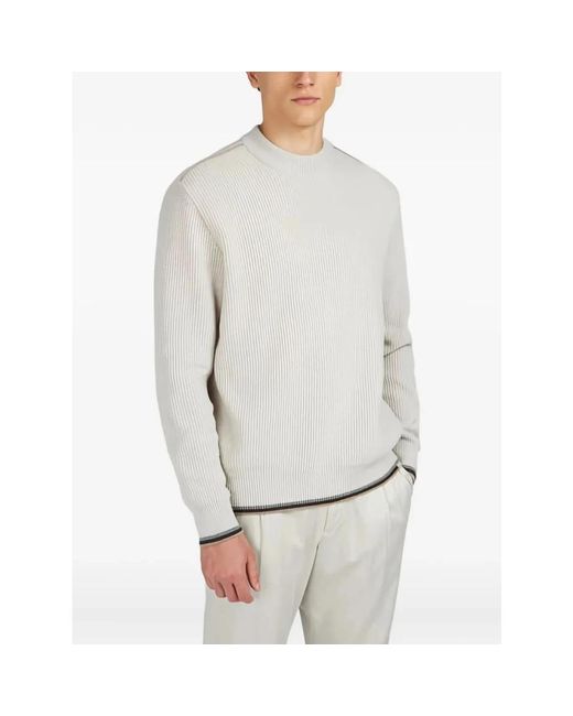 Paul & Shark Round-Neck Knitwear in het White voor heren