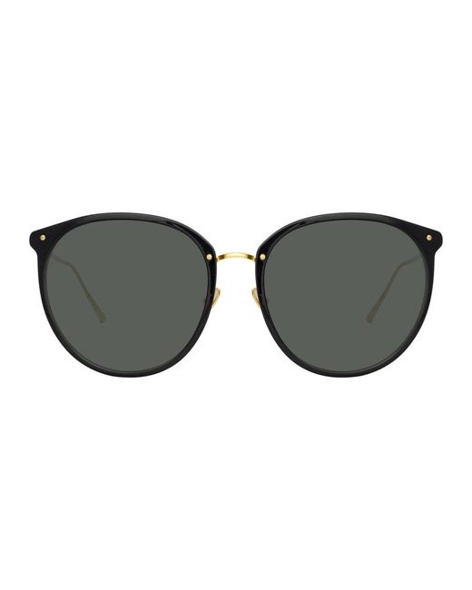 Linda Farrow Black Sunglasses