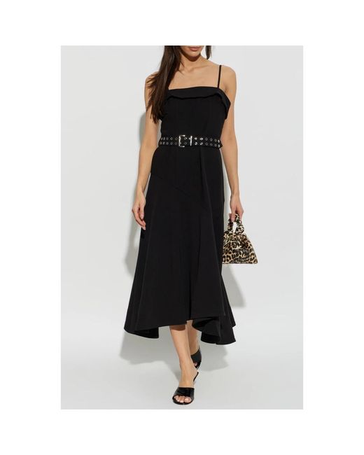 Ganni Black Midi Dresses