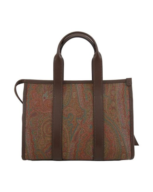 Etro Brown Shopping Bags
