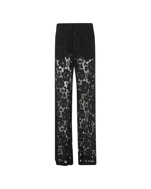 FEDERICA TOSI Black Straight Trousers