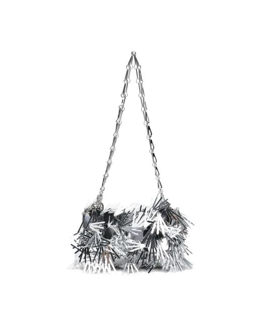 Rabanne White Shoulder Bags