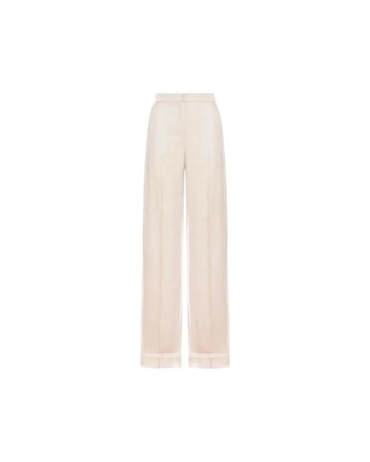 Max Mara White Wide Trousers