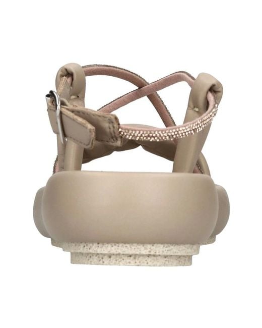 Patrizia Bonfanti Metallic Flat Sandals
