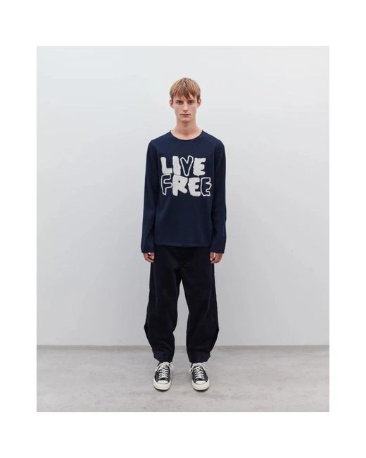 Long Sleeve Tops di Comme des Garçons in Blue da Uomo