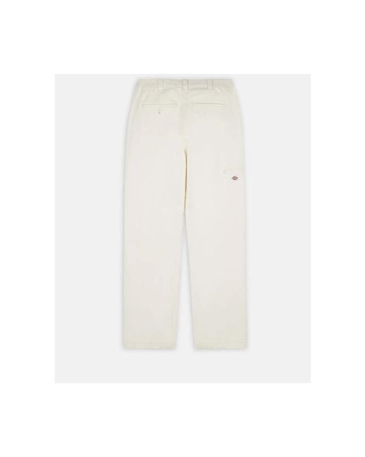Dickies White Cropped Trousers for men