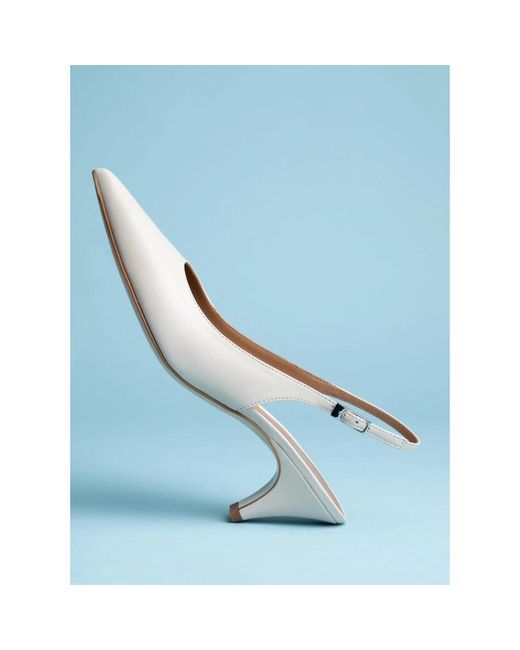 Parallèle White Roki Slingback