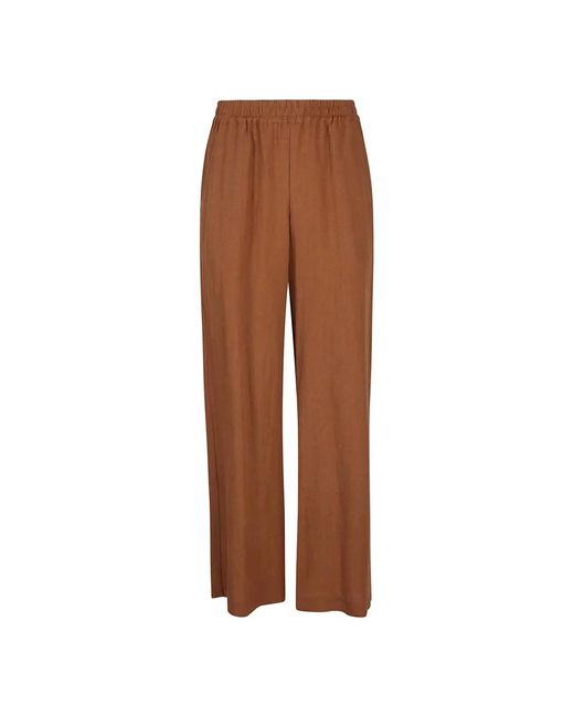 Eleventy Brown Wide Trousers