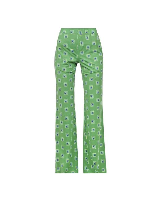 Maliparmi Green Straight Trousers