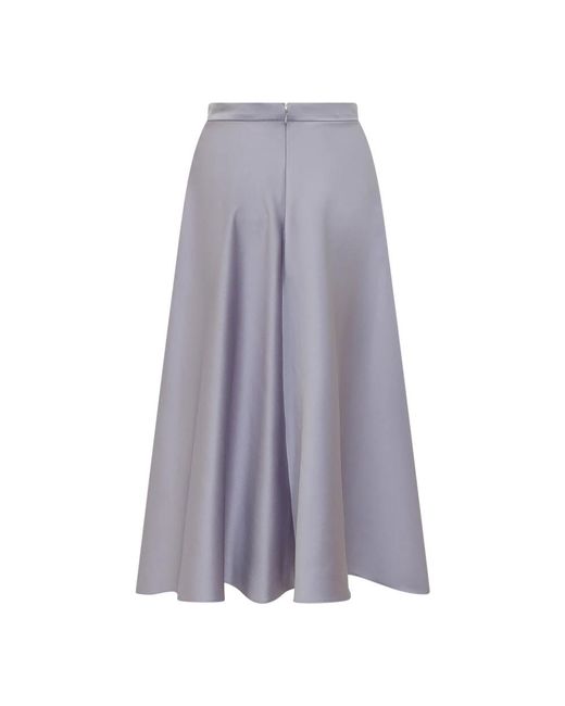 Elisabetta Franchi Purple Midi Skirts
