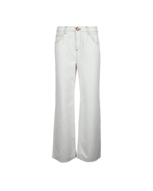L'Autre Chose Jeans ,Wit ,Katoen Katoenen Jeans in het Gray