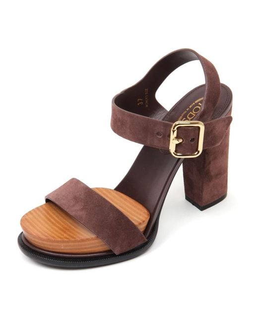 Tod's Women's Brown High Heel Sandals