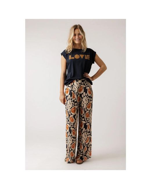 By-Bar Brown Wide Trousers