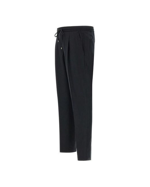 BRIGLIA Blue Slim-Fit Trousers for men