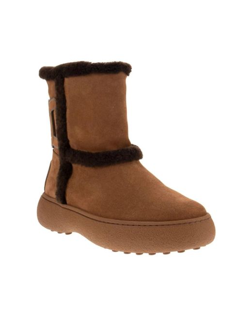 Tod's Brown Winter Boots
