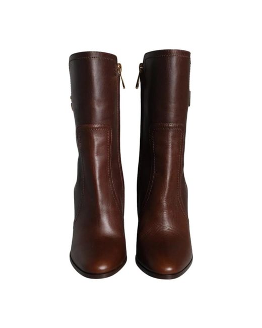 Dolce & Gabbana Brown Heeled Boots