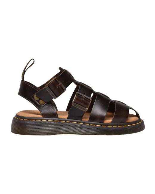 Dr. Martens Brown Flat Sandals for men
