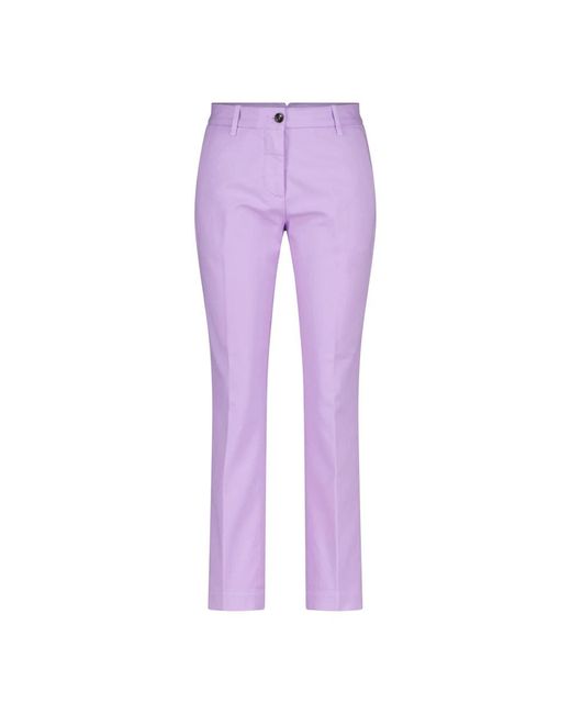 Nine:inthe:morning Purple Slim-Fit Trousers