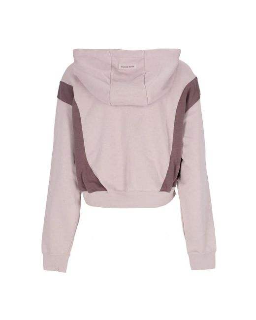 Nike Cropped Hoodie Sportkleding Air Oversized Mod Crop Fleece Hoodie Fossiele Steen/Pruim Eclipse/Pruim Eclipse in het Pink