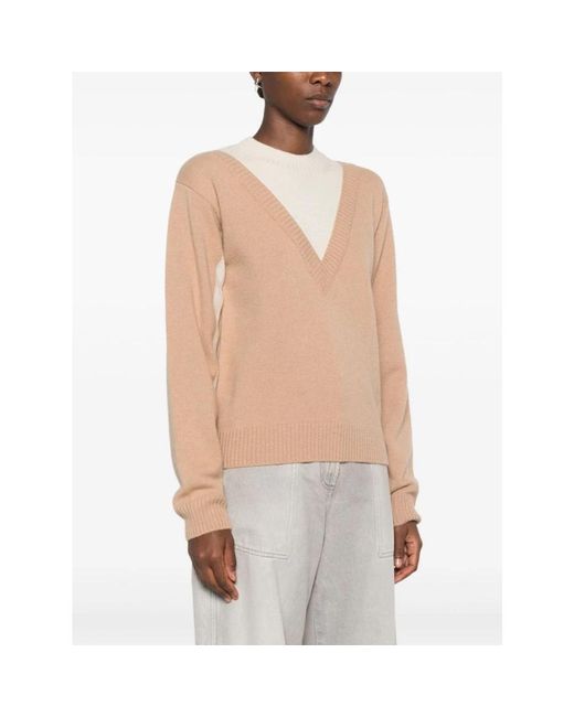 Rabanne Natural Round-Neck Knitwear