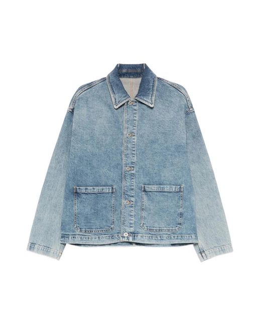 Emporio Armani Blue Denim Jackets for men
