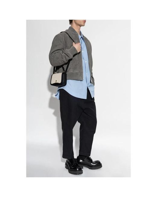 Leather Jackets AMI pour homme en coloris Gray
