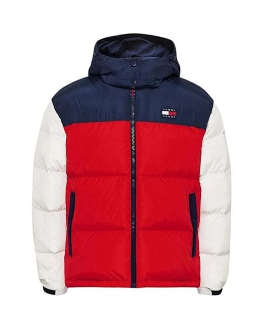 Tommy Hilfiger Red Down Jackets for men
