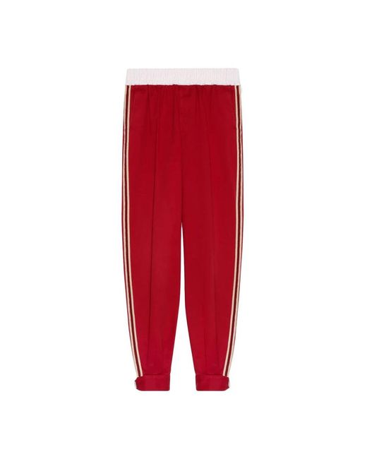 Gucci Red Sweatpants for men