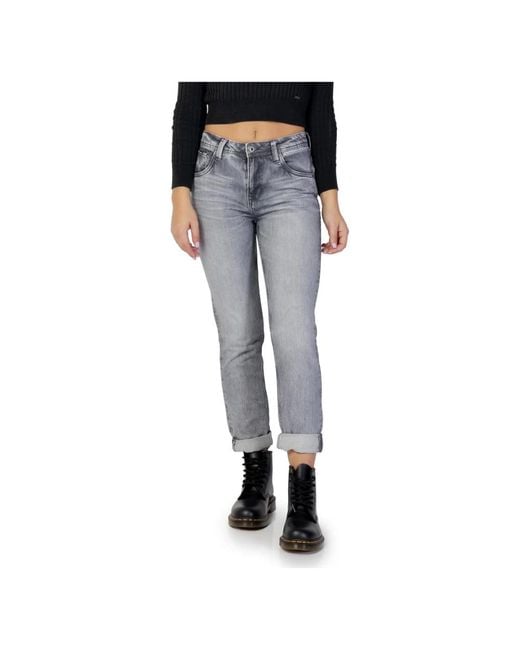 Pepe Jeans Blue Cropped Jeans