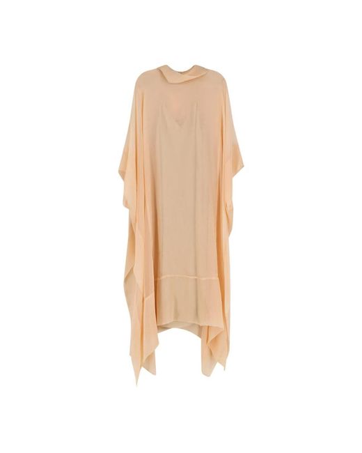 Alberta Ferretti Natural Midi Dresses