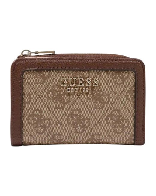 Guess Brown Zip Wallet
