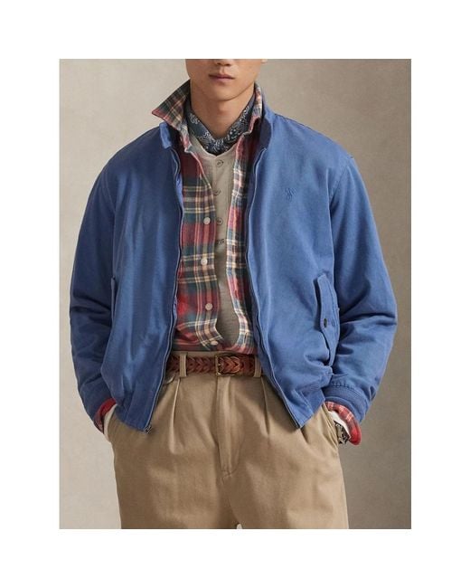 Ralph Lauren Blue Bomber Jackets for men