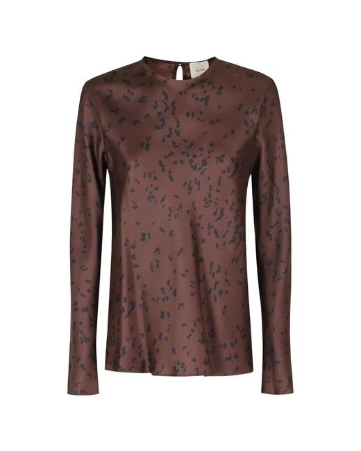 Blouses Alysi de color Brown