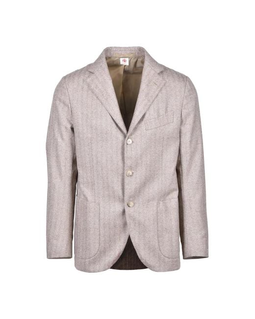 Luigi Borrelli Napoli Blazers in het Gray voor heren